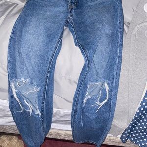 h&m jeans dark blue